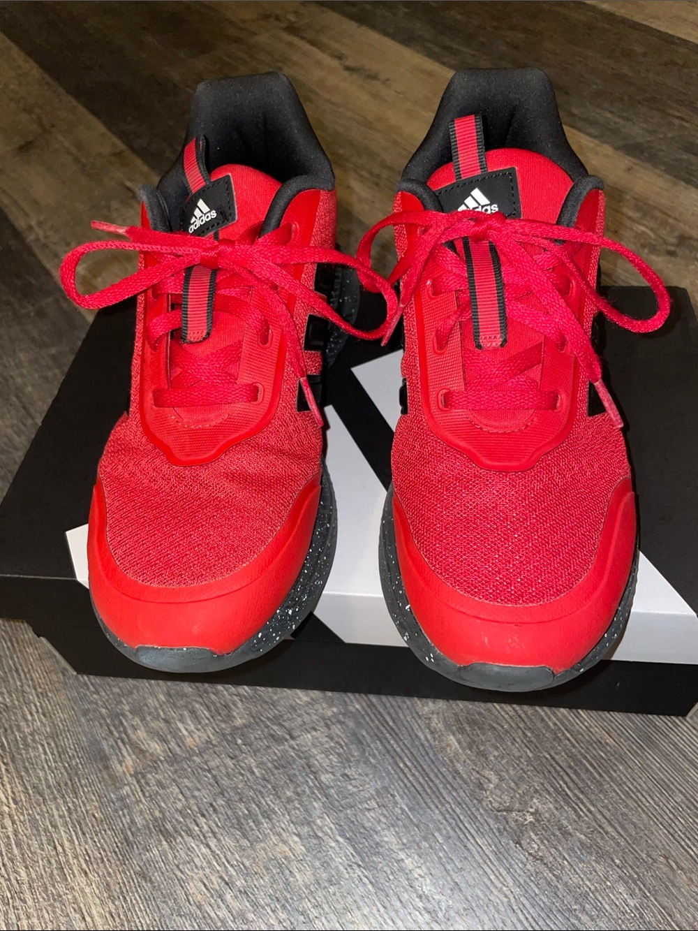 adidas Kids Bright Red Athletic Sneakers